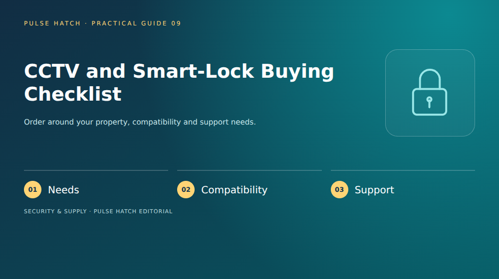 CCTV and Smart-Lock Buying Checklist: practical planning overview