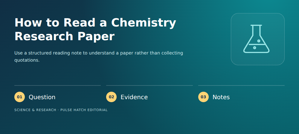 How to Read a Chemistry Research Paper