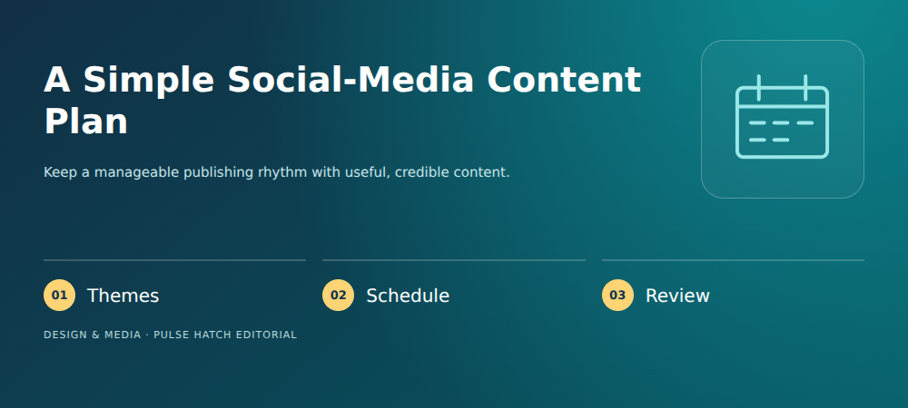 A Simple Social-Media Content Plan