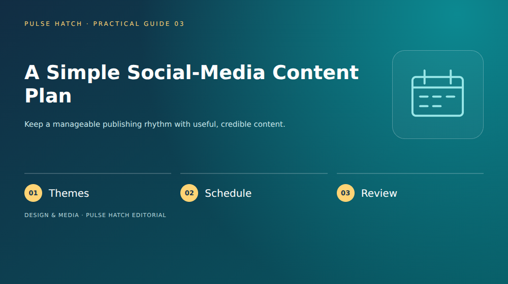 A Simple Social-Media Content Plan: practical planning overview