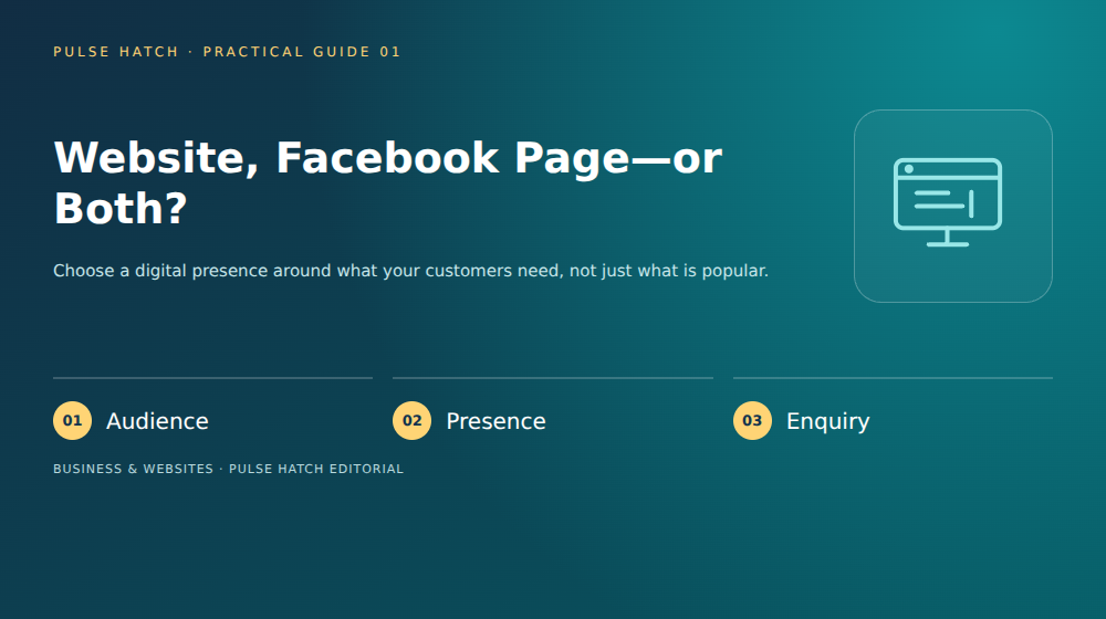 Website, Facebook Page—or Both?: practical planning overview